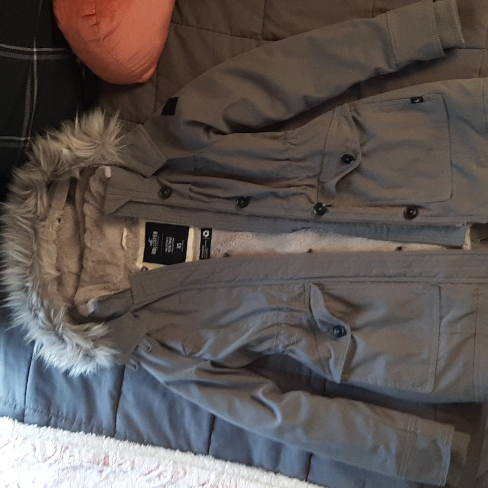 Hollister Coat - Gray XS